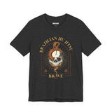 Brazilian Jiu Jitsu Skull Tee — "Brave" Martial Arts Graphic Shirt