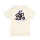 Skull & Purple Snake Graphic Tee — Vintage Gothic Skull T-Shirt