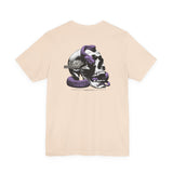 Skull & Purple Snake Graphic Tee — Vintage Gothic Skull T-Shirt