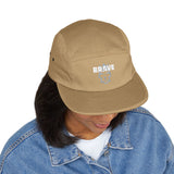 Embroidered 'Brave Kimonos' 5-Panel Cap — Casual Tan Streetwear Hat