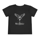 Toddler Tee — Angel Wings Graphic "Brave Rumors" Gothic Design
