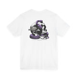 Skull & Purple Snake Graphic Tee — Vintage Gothic Skull T-Shirt