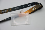 PBJJF Lanyard with Badge Holder – Black & Gold Gradient