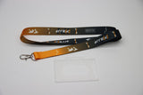 PBJJF Lanyard with Badge Holder – Black & Gold Gradient