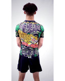 Brave Kimonos X Submission Snax  Jaguar Rash Guard short sleeve